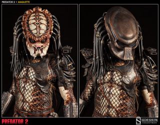 SIDESHOW PREDATOR 2 EXCLUSIVE MAQUETTE STATUE w/ 2 portraits ultra rare 400 made 3