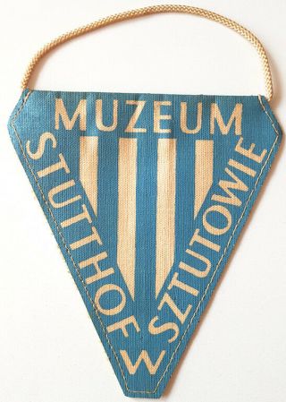 Ww2 German Concentration Camp Stutthof Holocaust Pennant Patch Inmate Prison Kl
