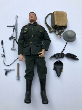 Vtg Gi Joe 1964 German Figure Soldier Ww2 Action Uniform Accessories