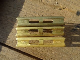 Set Of 3x Carcano Clips Smi 37 ?1937? Italian Army - - Made In Brass -