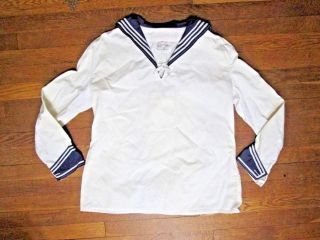 Vintage German Navy Jumper Shirt Military Uniform Size Medium