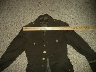 Vintage 1940s WWII ? US Army Eisenhower IKE JACKET Wool Uniform Patchs Marines 5