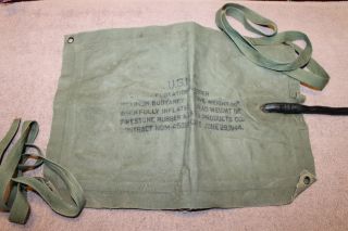 Scarce Ww2 U.  S.  M.  C.  Flotation Bladder W/straps Well Marked & 1944 Dated
