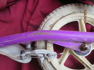 Vintage 80 ' s GT Zoot Scoot scooter Odyssey Gyro brakes BMX Old School purple 10