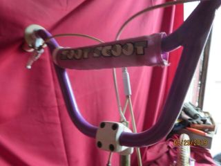 Vintage 80 ' s GT Zoot Scoot scooter Odyssey Gyro brakes BMX Old School purple 3