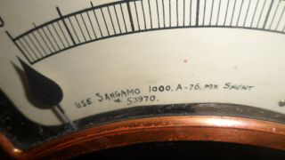Large Antique Weston Electrical Instrument Meter 3