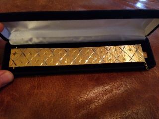 Rare Vintage $12,  000 27mm Wide 18k Yellow Gold 9 " Bracelet 67 Grams 7.  25 " Long