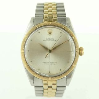 Rolex Vintage 1960 Oyster Perpetual 1008 2 - Tone Gold,  Stainless Steel Mens Watch