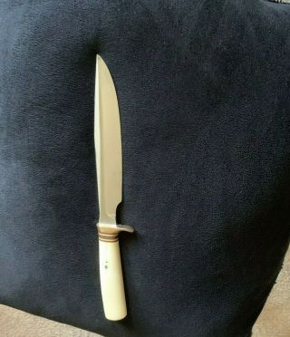 Rare 1940s Randall Made Fixed Blade Knife And Heiser Sheath - 10