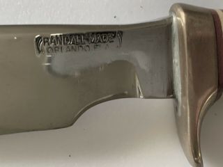 Rare 1940s Randall Made Fixed Blade Knife And Heiser Sheath - 2