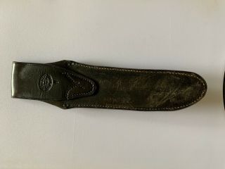 Rare 1940s Randall Made Fixed Blade Knife And Heiser Sheath - 4