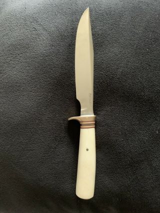 Rare 1940s Randall Made Fixed Blade Knife And Heiser Sheath - 9