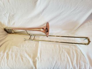 Vintage Conn Director Model Trombone W/ Coprion Bell And Case