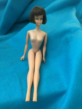 Vintage 1964 American Girl Brunette Barbie Doll