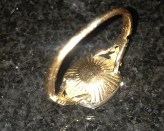 A Rare Stunning Georgian 1754 Old Mine Cut Diamond Ring Circa 4