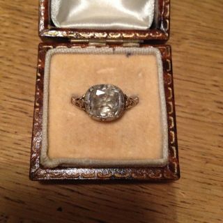 A Rare Stunning Georgian 1754 Old Mine Cut Diamond Ring Circa 5
