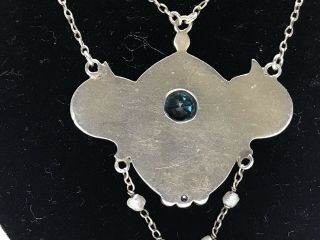 Arts and Crafts silver and enamelled necklace 3