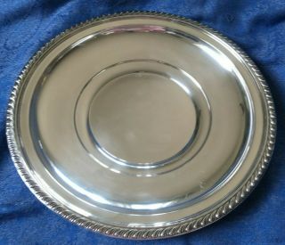 10 " & 8.  3 Oz Gadroonette Manchester Sterling Silver Plate Gadroon Edge 973m