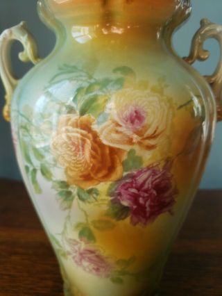Fine Antique Royal Bonn Floral Painted Vase 2