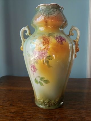 Fine Antique Royal Bonn Floral Painted Vase 4