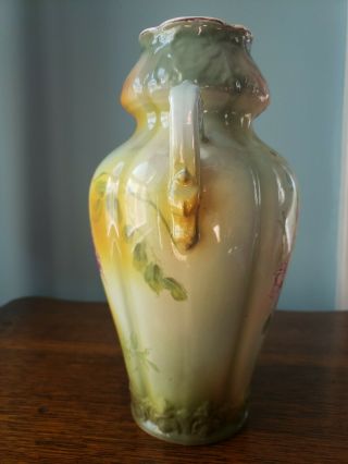 Fine Antique Royal Bonn Floral Painted Vase 5