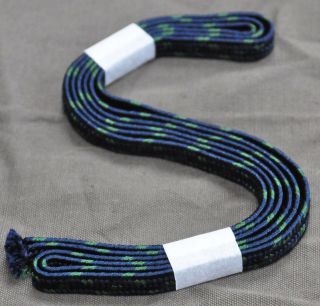 Sageo,  Blue And Green,  Artificial Silk,  For Long Katana,  Shigeuchi Weave,  Japan