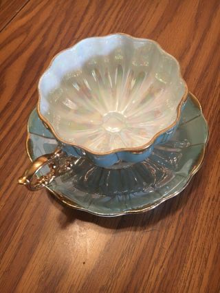 Porcelein Vintage Antique Tea Cup Saucer Set In Pristine From Japan