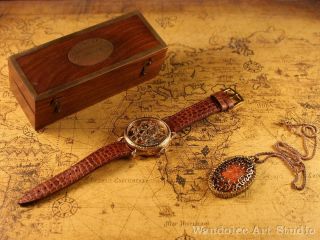ROLEX Vintage Men ' s Wrist Watch Skeleton Gold Mechanical Mens Wristwatch Swiss 2