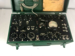 Vintage SIGNAL CORPS I - 177 DYNAMIC MUTUAL CONDUCTANCE Tube Tester I - 177 5