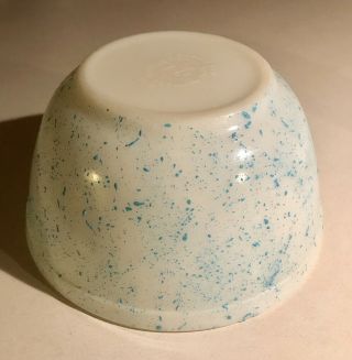 Vintage Pyrex Splatter Bowl,  Turquoise,  Rare,  HTF,  OOAK,  One Of A Kind 5