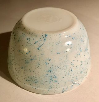 Vintage Pyrex Splatter Bowl,  Turquoise,  Rare,  HTF,  OOAK,  One Of A Kind 7