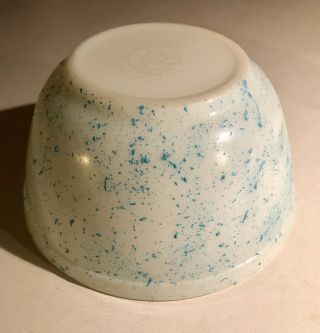 Vintage Pyrex Splatter Bowl,  Turquoise,  Rare,  HTF,  OOAK,  One Of A Kind 8