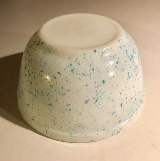 Vintage Pyrex Splatter Bowl,  Turquoise,  Rare,  HTF,  OOAK,  One Of A Kind 9