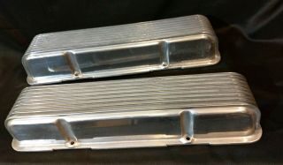 Vintage Cal Custom 40 - 2050 Aluminum 9 Finned Valve Covers Gardena California Usa