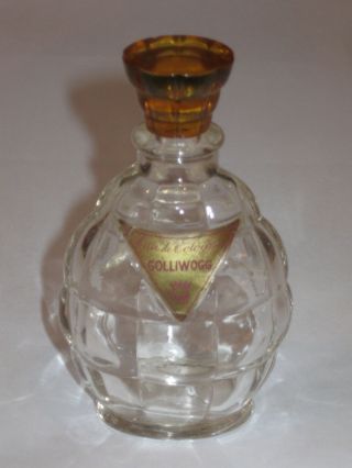 Vintage Vigny Glass Perfume Bottle Eau De Cologne - 2 Oz - Open/empty,  4 " Ht,  2