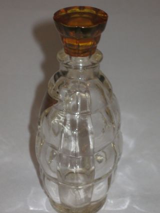 Vintage Vigny Glass Perfume Bottle Eau De Cologne - 2 OZ - Open/Empty,  4 