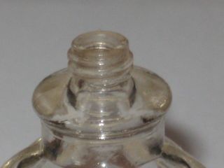 Vintage Vigny Glass Perfume Bottle Eau De Cologne - 2 OZ - Open/Empty,  4 