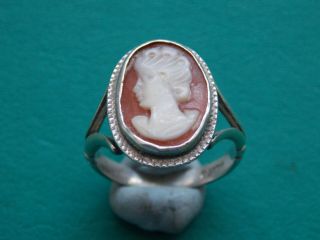 Vintage 925 Silver Cameo Ring Ready To Wear Metal Detecting Detector Finds