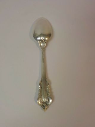 Set/4 Wallace GRAND BAROQUE Sterling Silver Soup Spoons - 180 grams 7