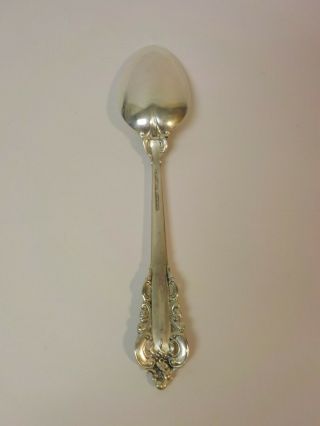 Set/4 Wallace GRAND BAROQUE Sterling Silver Soup Spoons - 180 grams 8