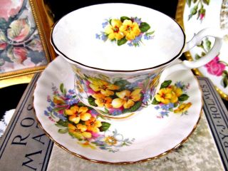 ROYAL ALBERT tea cup and saucer SUMMERTIME series teacup yellow primrose 2