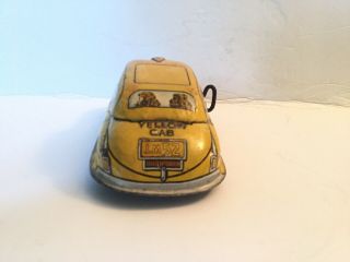 Vintage Yellow Skyview Cab Tin Wind Up Car 1940 ' s Litho,  Marx 3