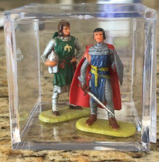 Rare Prince Valiant And Sir Gawain Elastolin Figures -