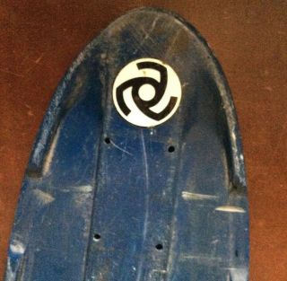 Vintage 1970’s Blue Z - FLEX Skateboard Deck Sea Breeze Skid Plate Dogtown 3