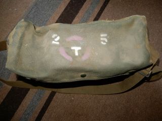 WW2 US ARMY RADIO ACCESSORY BAG WITH T17 MIKE,  RM - 35 & PHONE/MIC SWITCH 2