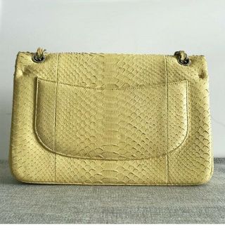Rare limited Chanel Jumbo python flap bag $9,  900 4