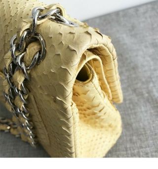 Rare limited Chanel Jumbo python flap bag $9,  900 5