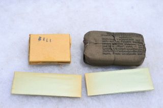 GERMAN WWII SOLDIER PERSONAL ITEMS CONDOMS MEDIC FIELD PACK SAWING NEEDLES WW2 5