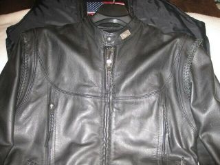 Harley Davidson Vintage,  Willie G.  (large) Mens Leather Jacket And Chaps Set