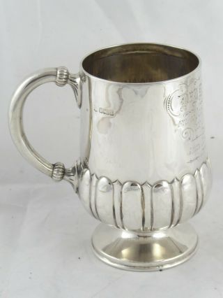 Smart Antique Solid Sterling Silver 3/4 Pint Tankard Mug 1912 309 G